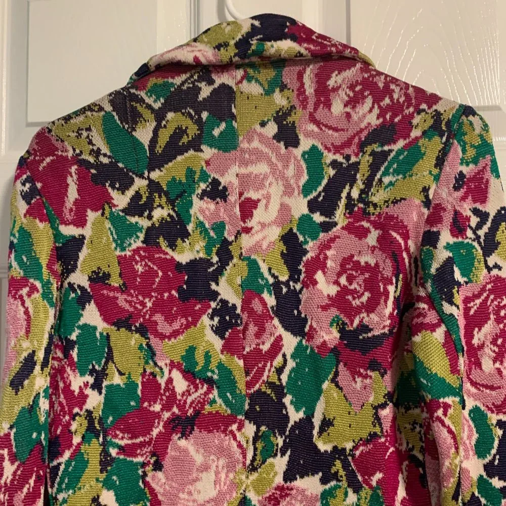 🌼Vintage Missoni for Neiman Marcus Knit Floral Blazer, Size Medium - Picture 2 of 5